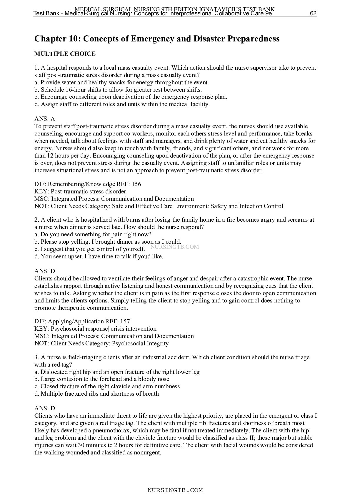 Preview image for Chapter 10: Concepts of Emergency and Disaster Preparedness